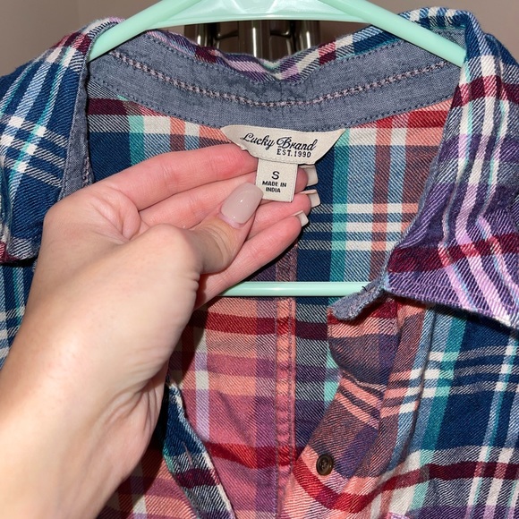 Lucky brand plaid shirt - Picture 2 of 4